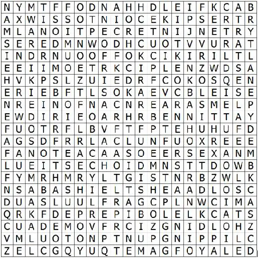 football word search