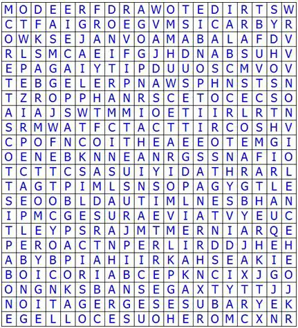 Times Crossword Puzzles on 50 States Word Search Puzzle