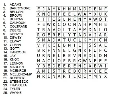 Printable Crossword Puzzles on You Try A Few More Word Search Puzzles  Including Some Of These
