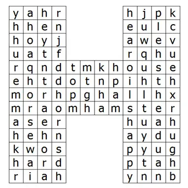 Crossword on Simple Word Search  Easy Word Search  Kids Word Search