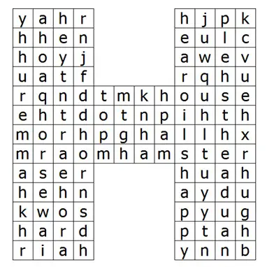 simple word search puzzle