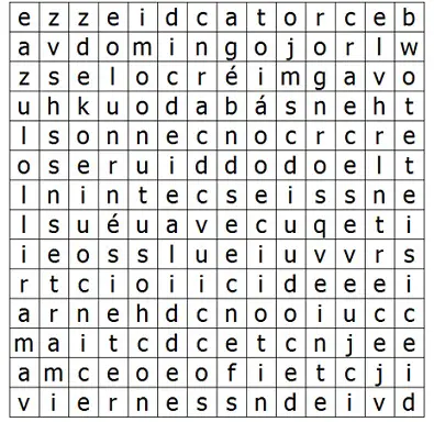 Easy Online Crossword on Printable Spanish Word Search Puzzle And Answers