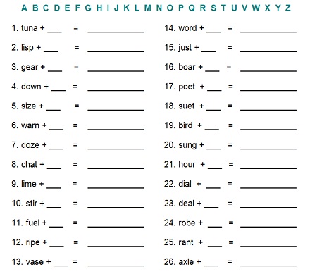 Word Puzzles on Word Puzzles Printable For Your Convenience  Free Word Games For All