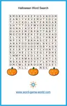 Halloween word search - pin