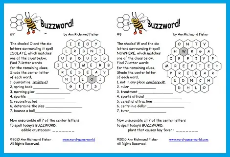 Buzzwords #7 and #8