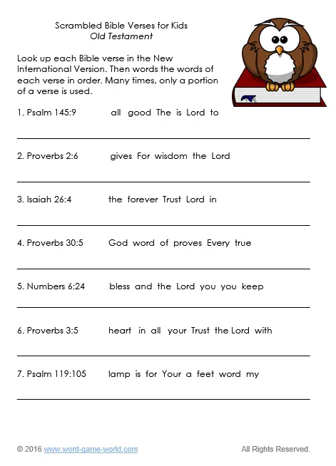 Bible Verses for Kids - A Fun Approach!