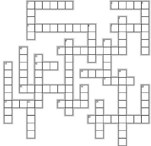 crossword diagram