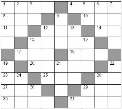 blank crossword puzzle template