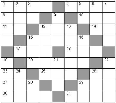 Blank crossword puzzle discount
