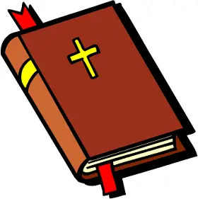 closed brown Bible