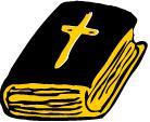 Bible with cross on front
