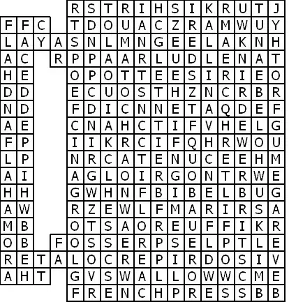 free printable word searches coffee time