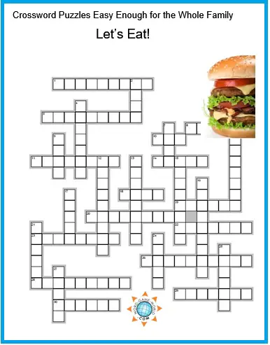 Let's Eat crossword puzzles easy enough for everyone!