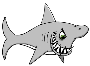 cartoon shark
