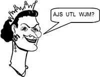 Queen speaking in a cryptogram