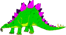 Green and pink dinosaur