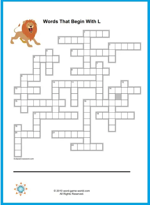 A Free Crossword Puzzle That's Really Puzzling!