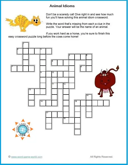 Our Easy Online Crossword Puzzles Are the Cat's Meow!