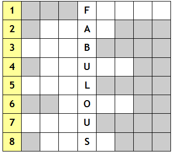 Random Definitions diagram from 101 Word Play Puzzlers eBook, offered at www.word-game-world.com