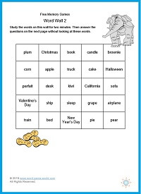 Free Memory Games - Word Wall 2 from www.word-game-world.com