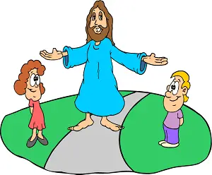 Jesus welcoming children