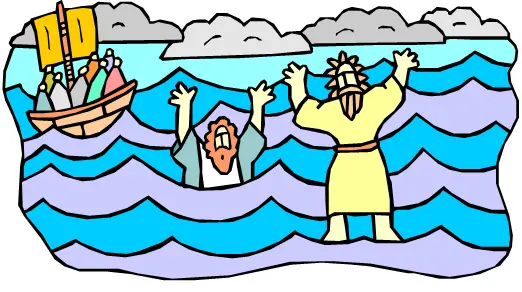 Jesus Walks on Water - Bible Coloring Pages for Kids, Find lots more #bibleactivities at #wordgameworld.
