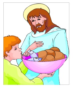 Jesus, boy, loaves & fish