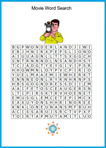 movie word search
