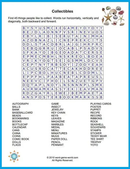 Word Search Puzzles