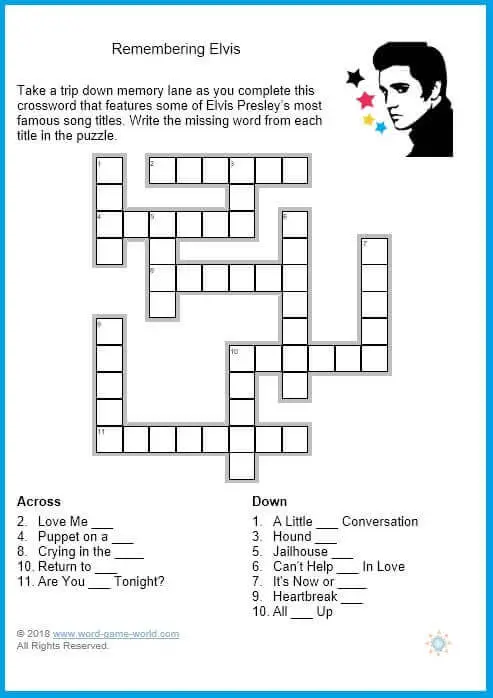 Easy Crosswords Printable For Your Convenience