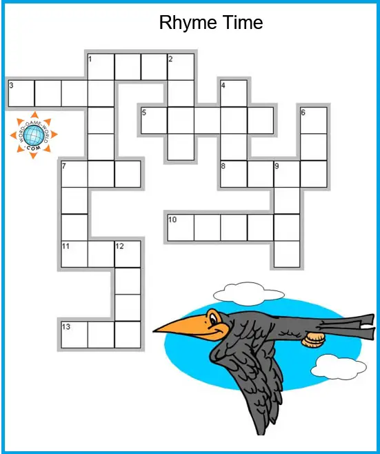 Simple Crossword Puzzles For Kids