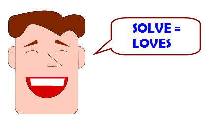 guy saying SOLVES = LOVES