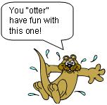 otter in double-letter animal word search puzzle
