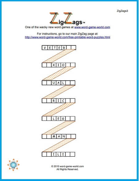 ZigZag wordpuzzle