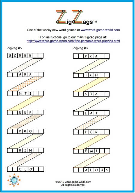 ZigZag wordpuzzle